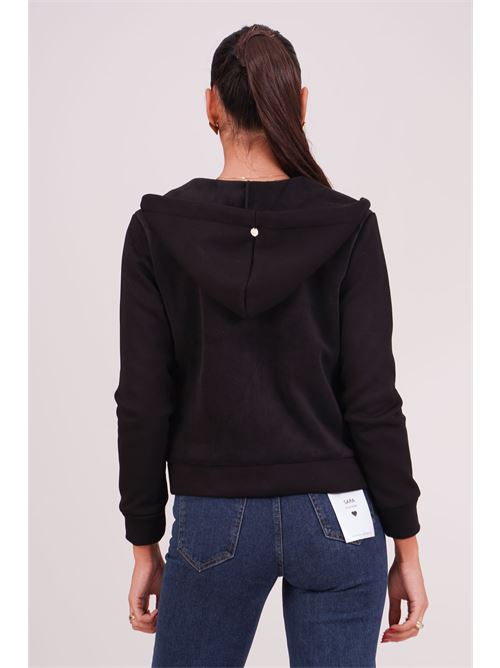 Felpa con cappuccio Luckylu Milano | FE06SPBLACK